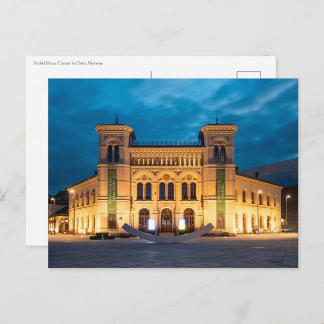 Oslo-Norge Vykort (Fram/baksida)