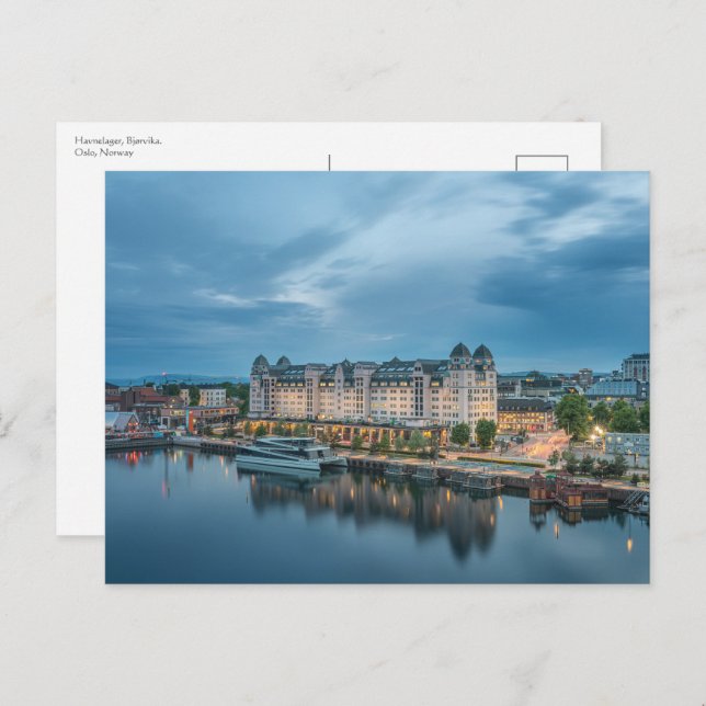 Oslo-Norge Vykort (Fram/baksida)