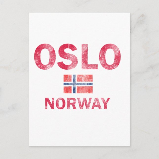 Oslo-Norge Vykort (Framsida)