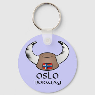 Oslo norgeViking hatt Nyckelring