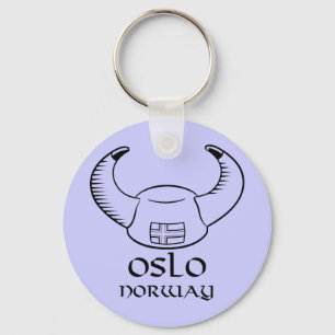 Oslo norgeViking hatt Nyckelring