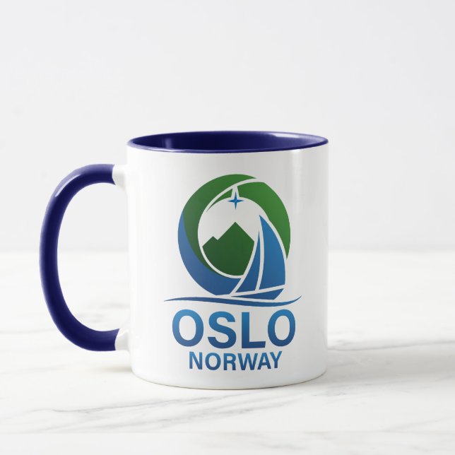 Oslo Norway Europe Mugg (Vänster)