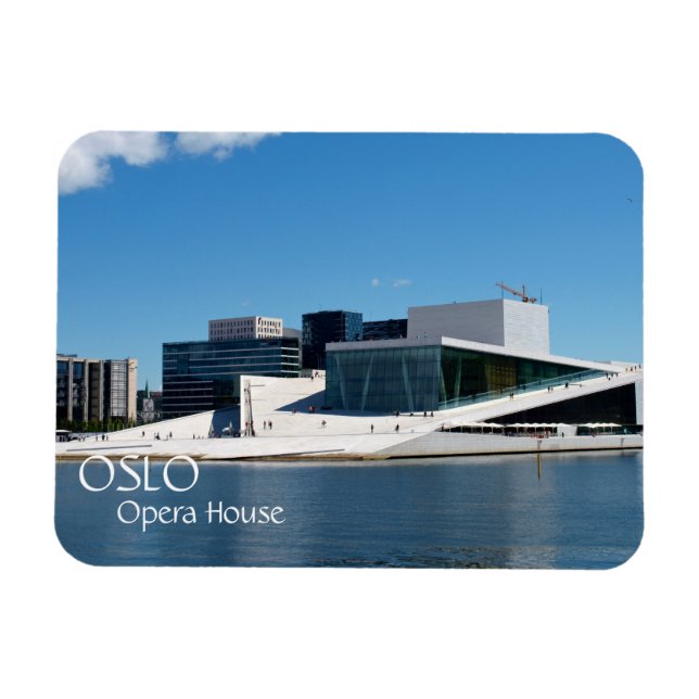Oslo Opera House, Norge Fridge Mag Magnet (Horisontell)