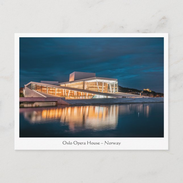 Oslo operahus vykort (Framsida)