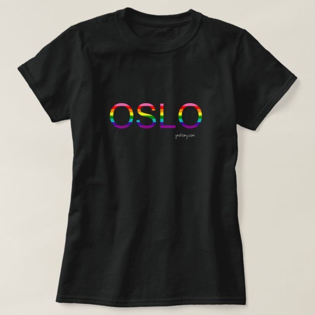 Oslo Pride T-shirt | Regnbåge Flagga (Design framsida)