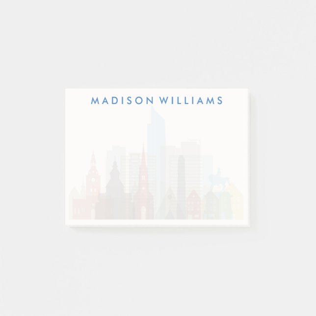 Oslo stadshorisont för norge | post-it block (Framsida)