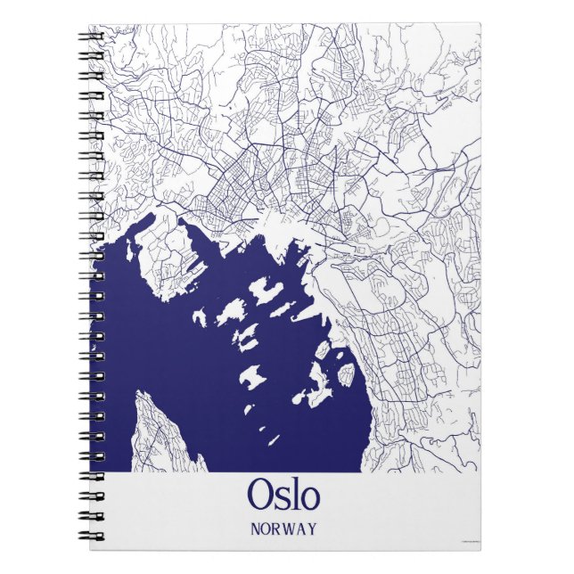 Oslo Stadskarta Anteckningsbok (Framsidan)
