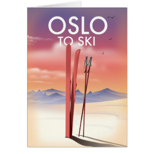 Oslo to Ski Hälsningskort