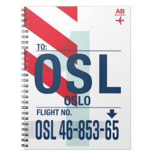 Oslo - Travel Journal Anteckningsbok