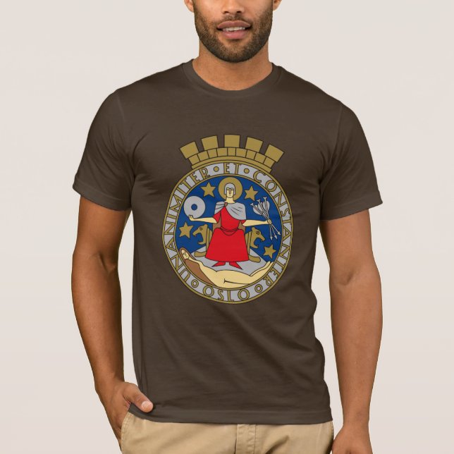 Oslo vapensköldT-tröja Tee Shirt (Framsida)