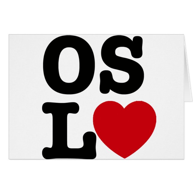 Oslove Hälsningskort (Framsidan Horizontal)