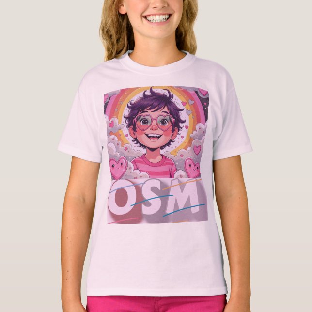 OSM = Outrageously Super Magnificent! T Shirt (Framsida)