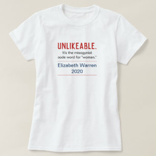 Osmaklig kvinna pro-Elizabeth Warren front T Shirt