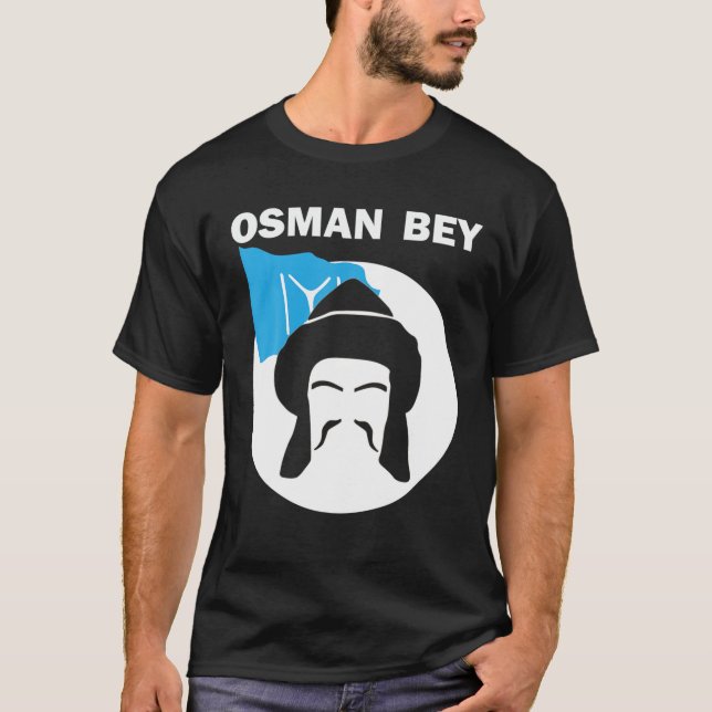 Osman Bey Ertugrul Kurulus Kayi Flagga Ottoman Emp T Shirt (Framsida)