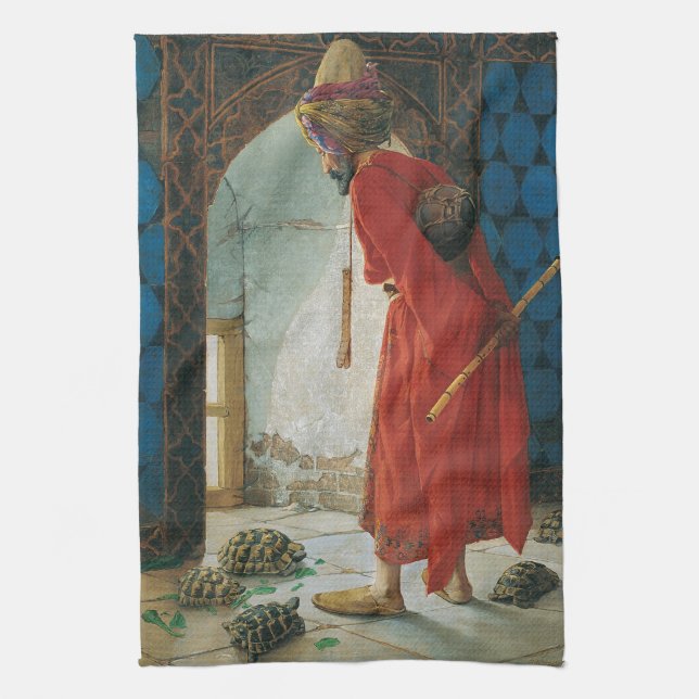 Osman Hamdi Bey, Tortoise Trainer Kökshandduk (Vertikal)