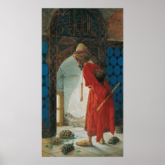 Osman Hamdi Bey, Tortoise Trainer Poster (Framsidan)
