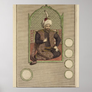 Osman I (1259-1326) grundare av det ottomanska rik Poster