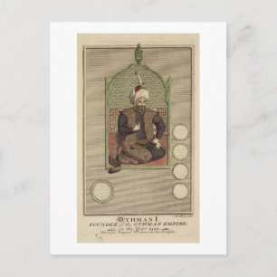 Osman I (1259-1326) grundare av det ottomanska rik Vykort