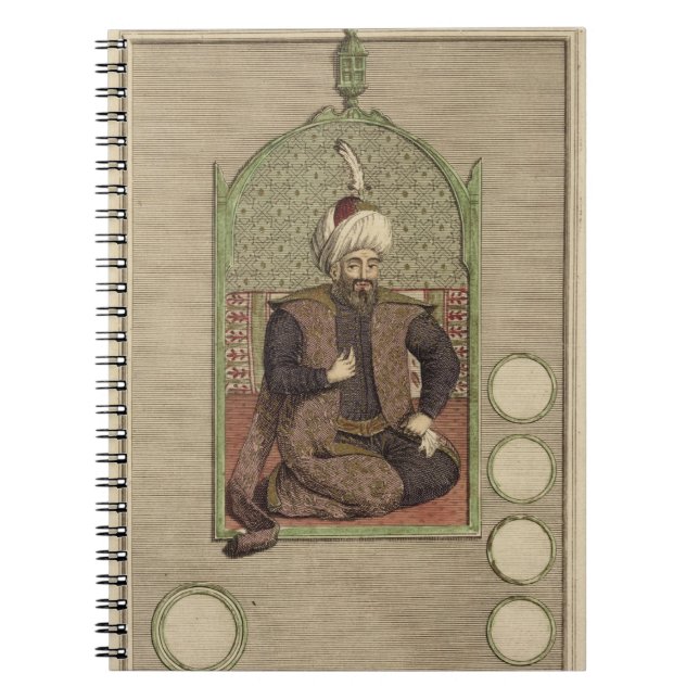 Osman mig (1259-1326) grundare av Ottomanväldet Anteckningsbok (Framsidan)