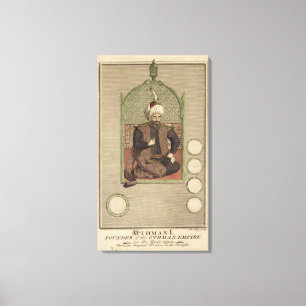 Osman mig (1259-1326) grundare av Ottomanväldet Canvastryck