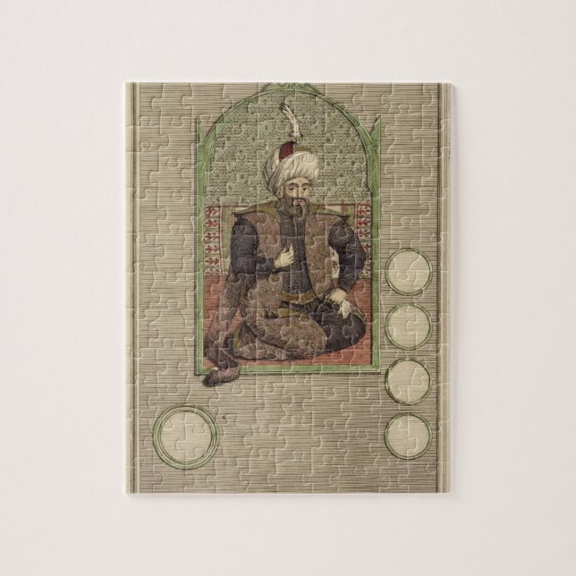 Osman mig (1259-1326) grundare av Ottomanväldet Pussel (Vertikal)