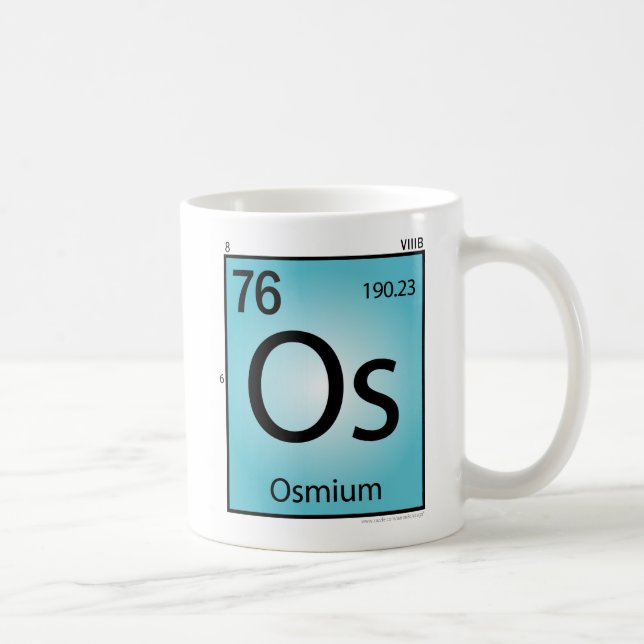 Osmium (Os)inslagmugg Kaffemugg (Höger)