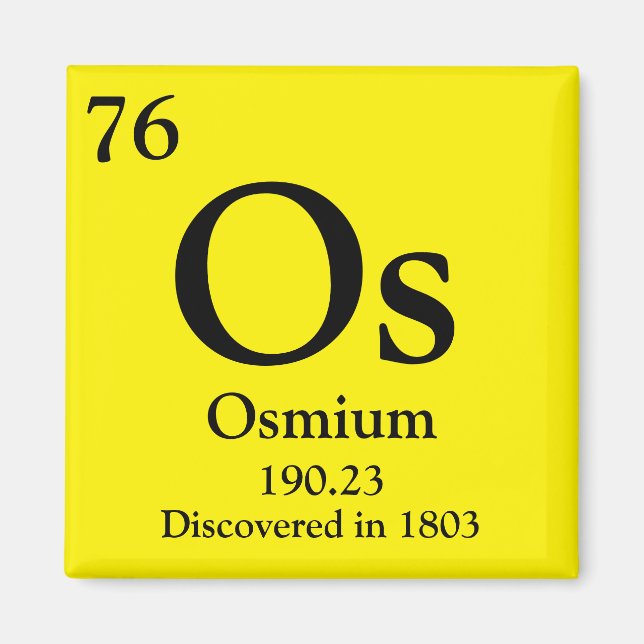 Osmium Periodic Bord Magnet (Framsidan)