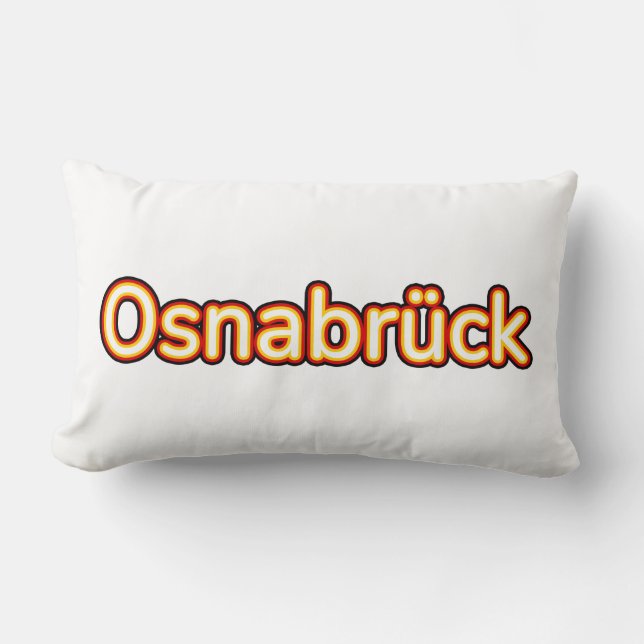 Osnabrück Deutschland Tyskland Lumbarkudde (Framsida)