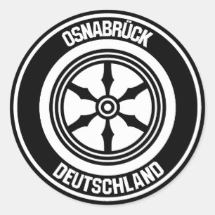 Osnabrück Round Emblem Runt Klistermärke