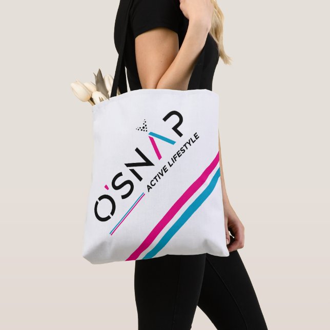 O'Snap Angled Tote Bag Tygkasse (Närbild)