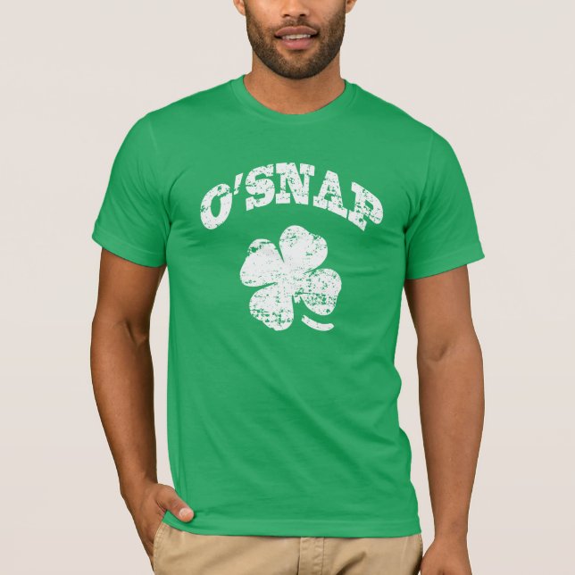O'SNAP - Roliga St Patrick Tee Shirt (Framsida)