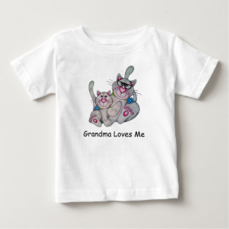 OSo Cute "Grandma Kärlek Me," Cat Ruffled Tee Shirt
