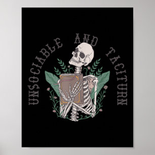 Osocialt och takiturn Jane Austen Pride& Pr Poster