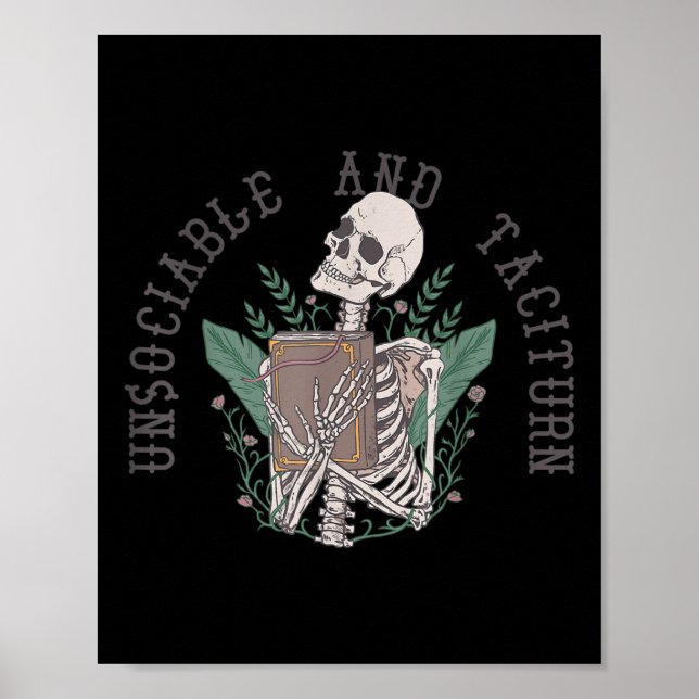 Osocialt och takiturn Jane Austen Pride&amp; Pr Poster (Framsidan)