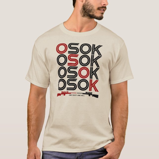 OSOK Dual prickskyttgevärT-tröja Tee (Framsida)