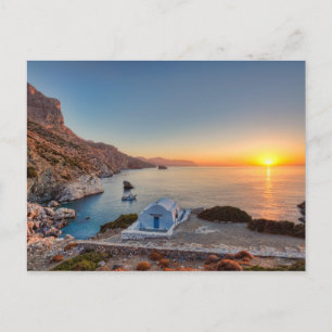 Osoluppgången från berömden Agia Anna i Amorgos Vykort
