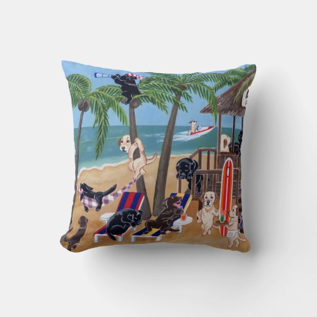 Ösommarsemester Labradors Kudde (Framsida)