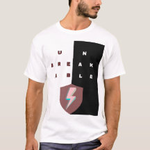 OSÖNDERBRYTBAR T‑Shirt — Motiverande typografi, pr