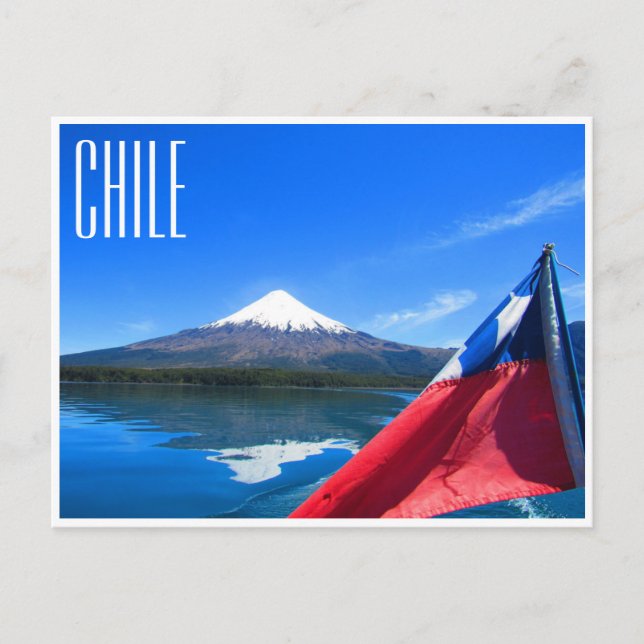 osorno flagga chile vykort (Framsida)
