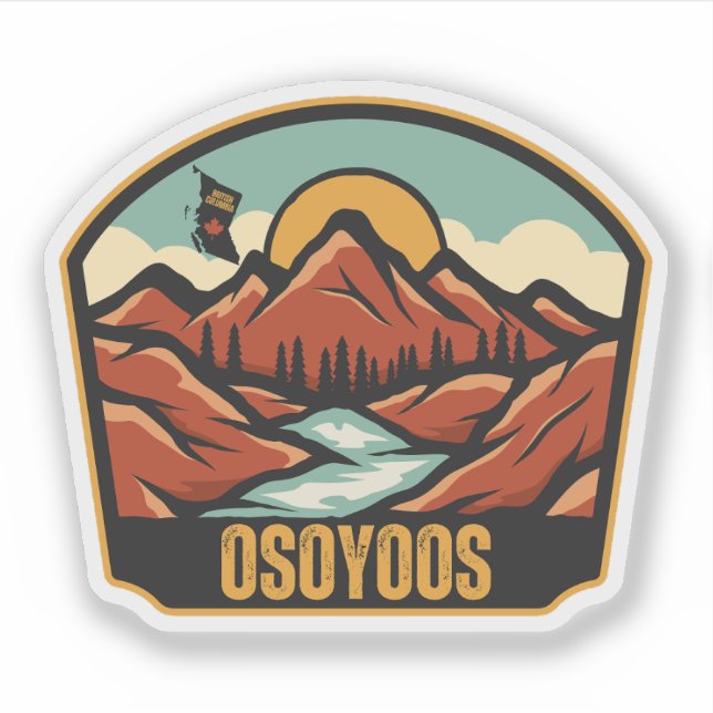 Osoyoos, British Columbia Klistermärken (Framsida)