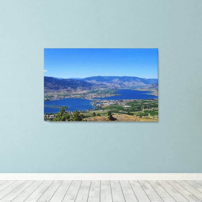 Osoyoos Desert Vin Land Canvastryck (Insitu (trägolv))