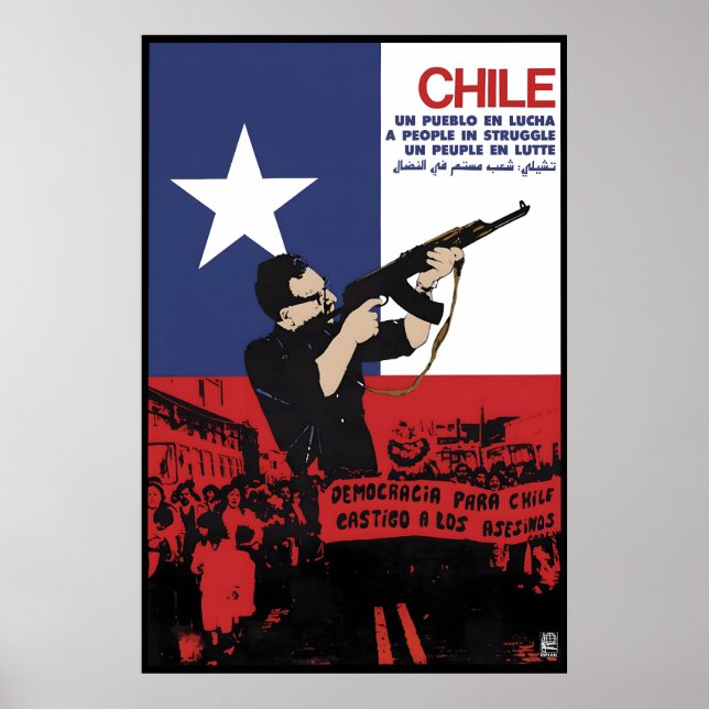 OSPAAAL-affisch Chile Ett folk i kamp Poster (Framsidan)