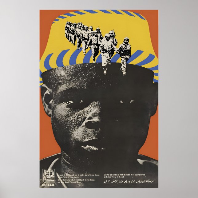 OSPAAAL Affisch Dag för solidaritet med (Framsidan)