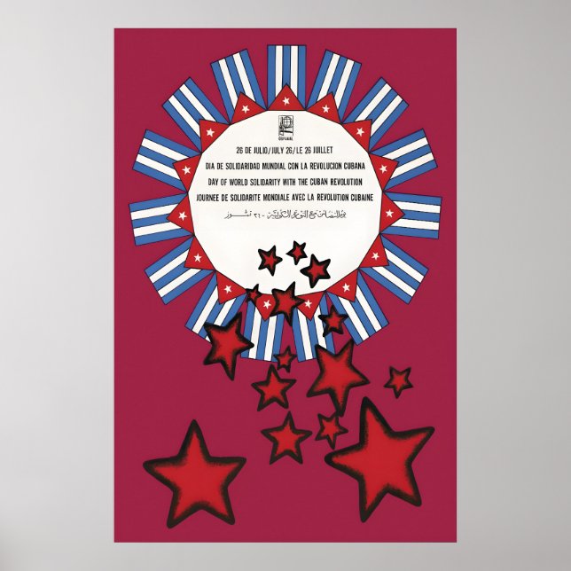 OSPAAAL-affisch Dag för världssolidaritet med den Poster (Framsidan)