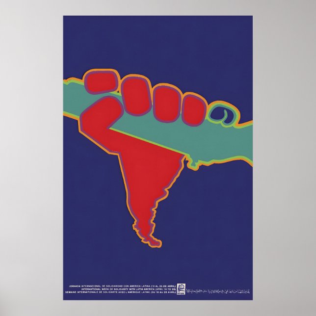 OSPAAAL-affisch Internationella veckan för solidar Poster (Framsidan)