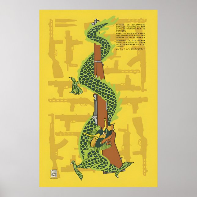 OSPAAAL Affischvecka i solidaritet med folken Poster (Framsidan)