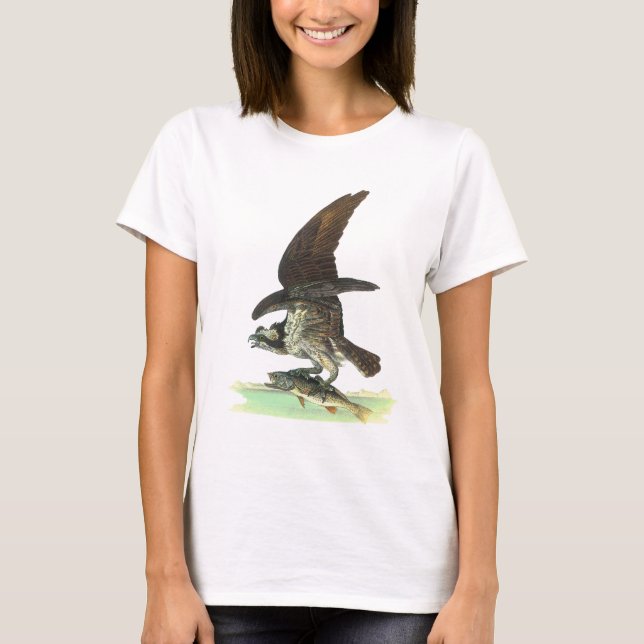 Osprey av John James Audubon T Shirt (Framsida)