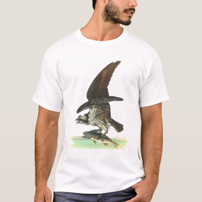 Osprey av John James Audubon T Shirt (Framsida)