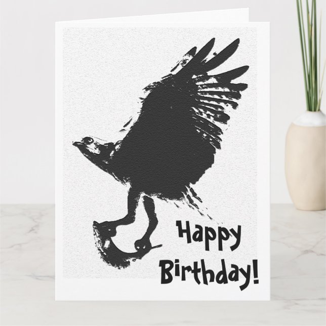 Osprey Bird & Fish Birthday Greeting Card Kort (Framsida)