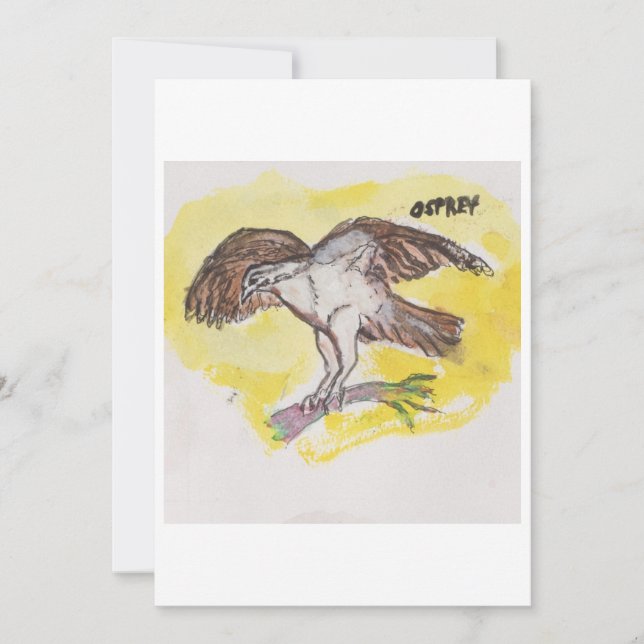 Osprey Greeting Card Inbjudningar (Framsida)